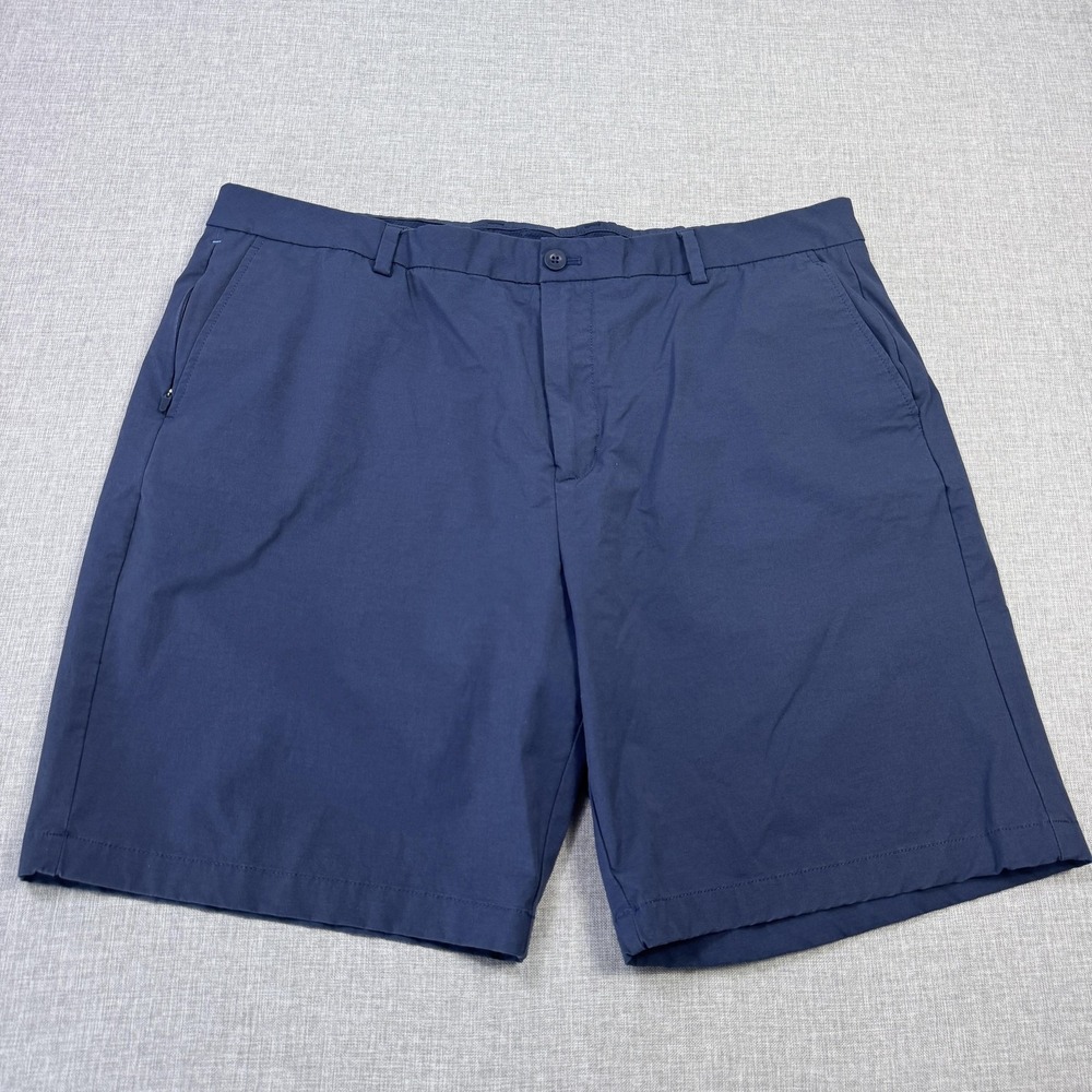 Vineyard Vines On-The-Go Performance Chino Golf Shorts Mens 40 Blue Activewear